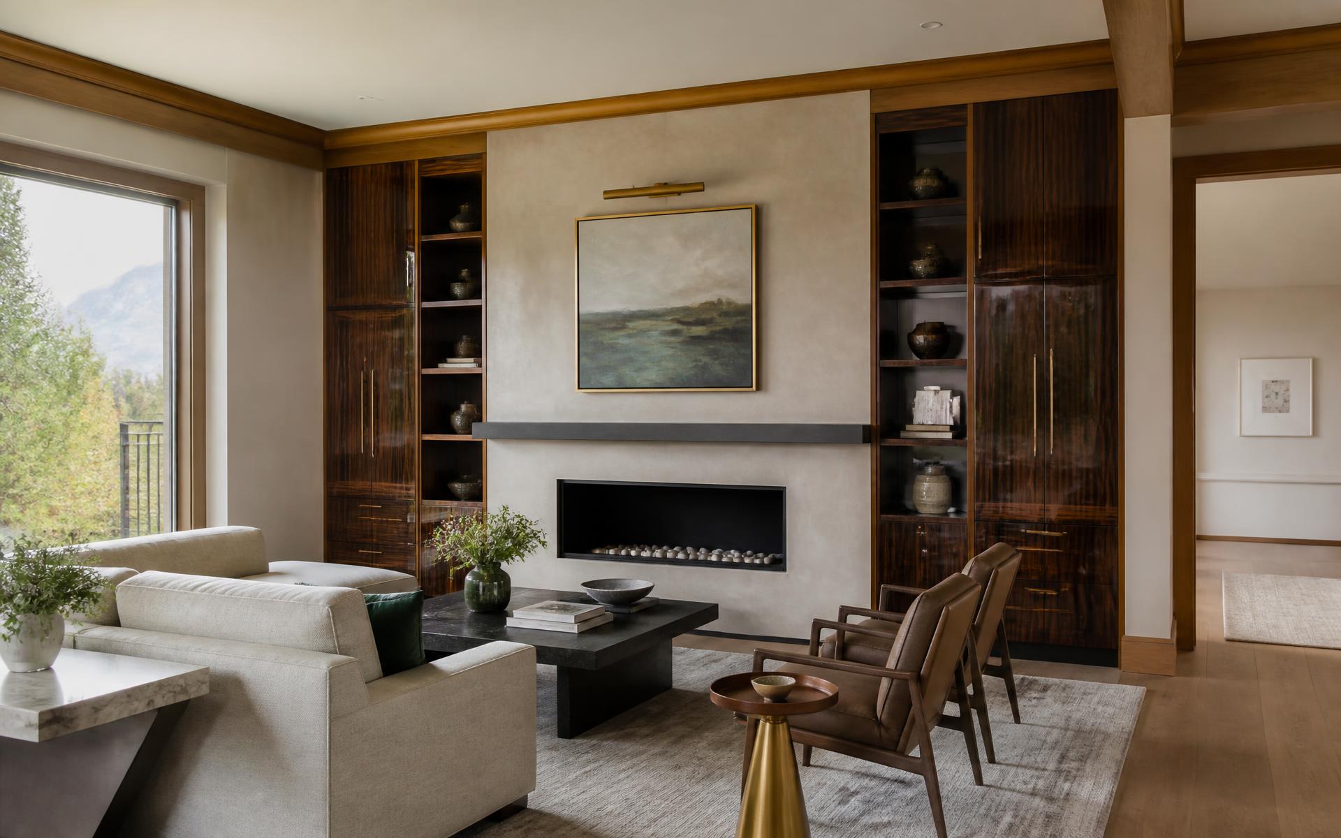 Interior of a West Valley home with clickable finish detail hotspots